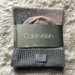 Calvin Klein Hat and Scarf Set